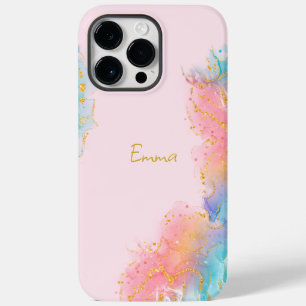 Rosa Guld Abstrakt iPhone 14 Pro Max fodral