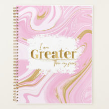 Rosa & Guld Aesthetic Affirmation Planner