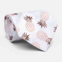rosa guld- ananas för elegant modern vitmarmor