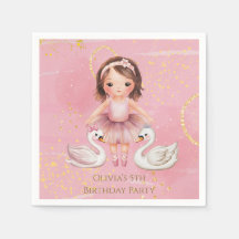  Rosa Guld Bläck Ballerina 10:e Födelsedagsfesten