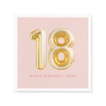 Rosa Guld Blegon artonde 18:e Födelsedagsfesten