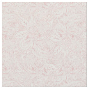 Rosa guld- blom- mandaladesign för elegant faux tyg