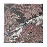 Rosa guld blommar och det moderna svart- och kakelplatta<br><div class="desc">Är denna moderna och chic faux utskrivavna rosa guld- blom- teckningar på svartvit marmor som är gullig med ett svart färgkvarter, perfekta för den moderiktiga och stilfulla kvinnan. Dess elegant och trendiga design är underbara för många gåvor och tillfällen. Tyck om denna söt och samtidaa design för ditt nästa köp;...</div>