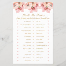 Rosa Guld Blommigt skulle hon hellre spela Flygblad