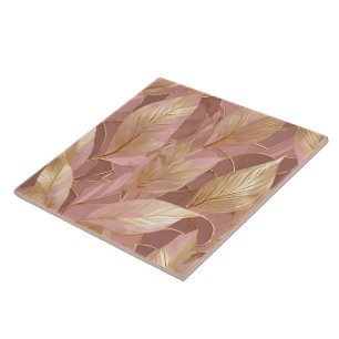 Rosa Guld Boho Modern Löv Collection Kakelplatta