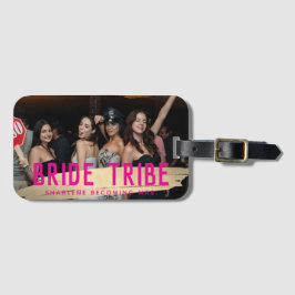 Rosa Guld Bride Tribe Photo Bridesmaid Gift Bagagebricka