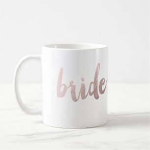 rosa guld- "brud " för modern elegantfrikändfaux, kaffemugg