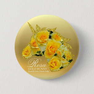 Rosa Guld Bunny Knapp