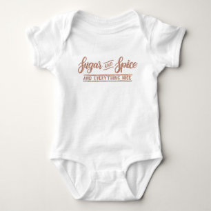 Rosa guld- Calligraphy för socker och för krydda T Shirt