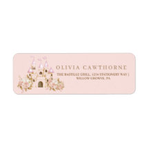Rosa Guld Castle Princess Baby Shower