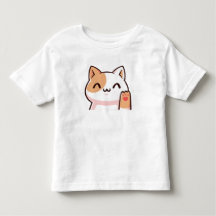 Rosa Guld Cat Baby T-Shirt