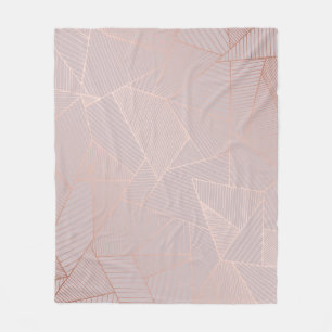 Rosa guld dekorativ bakgrund, elegant. fleecefilt