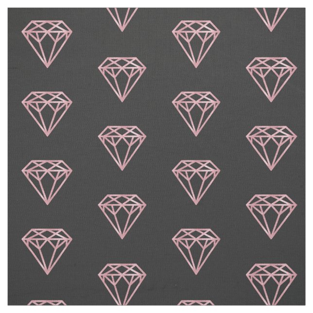 Rosa guld- diamant tyg (Provkarta)