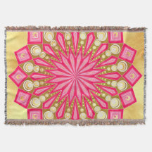 Rosa Guld Fantasi Mandala