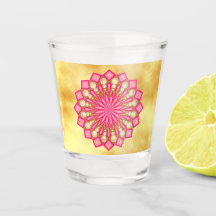 Rosa Guld Fantasy Mandala