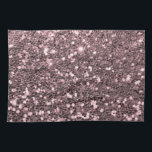 Rosa guld- FauxglitterSparkles Kökshandduk<br><div class="desc">Glamoröst stort rosa guld- fauxglitter.
BEHAGA NOTERAR: Dessa är lägenheten utskrivavna diagram - inga lyftta delar.</div>