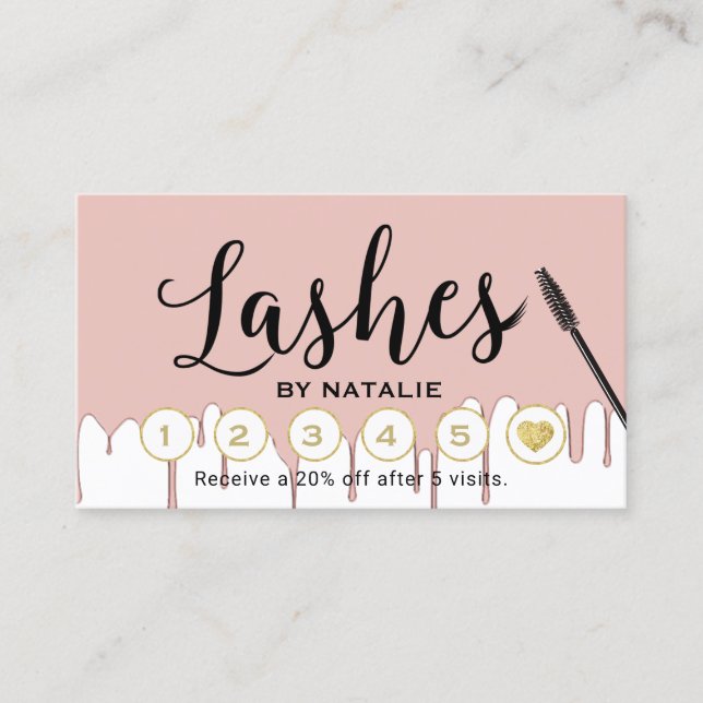 Rosa guld- genomblöt lojalitet för (Framsida)