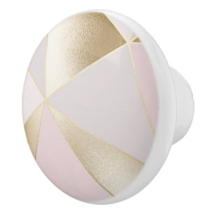 Rosa Guld Geometric Knopp