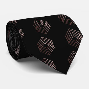 rosa guld- geometriskt för elegant modern minsta slips