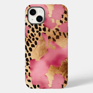 Rosa Guld Glam Leopard