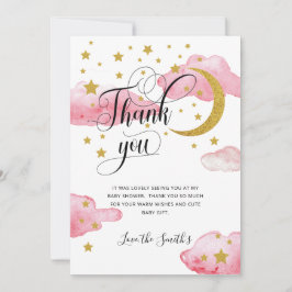 Rosa Guld Glitter babyskor för Måne - tack för dit