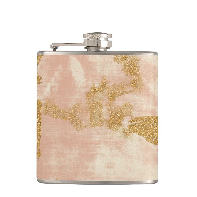 *~*  Rosa Guld Glitter Distress Golden Fickplunta (Framsidan)