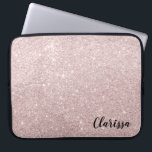 rosa guld- glitter för elegant laptop sleeve<br><div class="desc">Modern och stilfull design för Minimalist som,  föreställer rosa guld- glitter för faux. Detta härliga och kvinnliga tryck,  med dess enkelt yet att bedöva verkställer,  är perfekt för de samtidaa unga kvinnorna. Imponera med den unika och eleganta gåvan eller precis fest dig.</div>