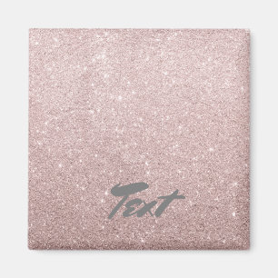 rosa guld- glitter för elegant magnet