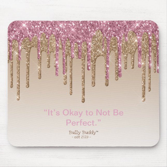 Rosa Guld Glitter inspirationslation Bully Buddy G Musmatta (Framsidan)
