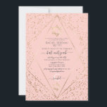 Rosa Guld Glitter Konfetti Terrarium Bat mitzvah Inbjudningar<br><div class="desc">Den här eleganten och den lyxiga Bat mitzvah inbjudan är perfekt för ett klassigt och formellt evenemang. Den har faux tryckt glatt guld glitter-konfekten som sprinklingade runt och ovanpå en tunn guld-geometrisk terrarium gräns och rosa. Den är chic, glamorös, modern, enkel och vacker. Den bästa designen för ditt speciella och...</div>