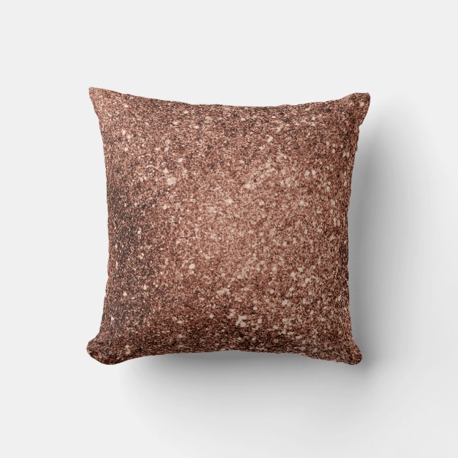 Rosa guld- glitter kudder kudde (Framsida)