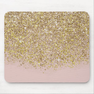 Rosa & Guld Glitter Modern Trendig Glam Chic Trend Musmatta