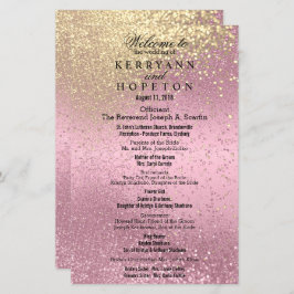 Rosa & Guld Glitter - Program