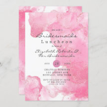 Rosa Guld Glitter Smoke Bridesmaids Luncheon