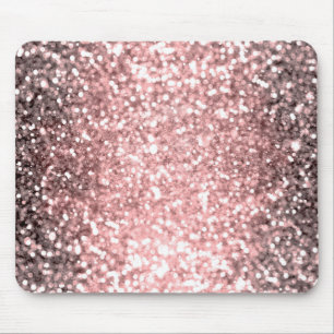 Rosa Guld Glitterljus Glittrande Glamour Musmatta