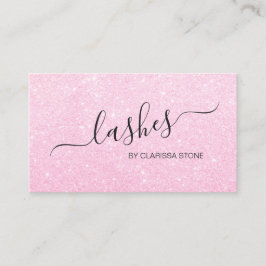 Rosa guld- glittersnärtar för elegant modern chick visitkort