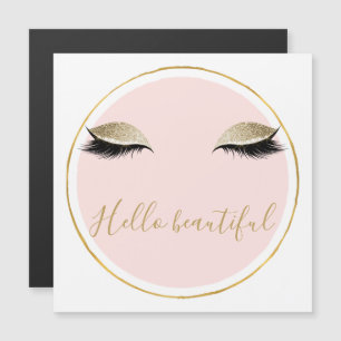 Rosa Guld Glitzy Black Eyelash