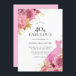 Rosa Guld Gnistra Dress Ro 40:e födelsedag Party Inbjudningar<br><div class="desc">Rosa Guld Gnistra Dress Ro 40:e födelsedagsinbjudan Mer elegant blommigt design i vår butik! Se matchande samling i vår butik</div>