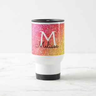 Rosa Guld Gnistra Glitter Gult Resemugg