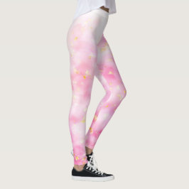 Rosa Guld Gnistra Leggings