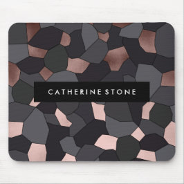 Rosa guld- grå färg för elegant snyggt och musmatta