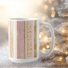 Rosa Guld julklapp La Mönster#27 ID1009 Kaffemugg