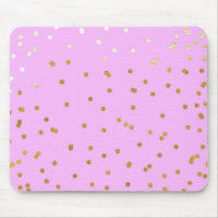 Rosa & Guld Konfetti Prickar Modern Glamour Glam
