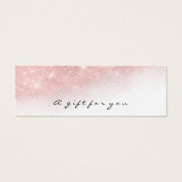 Rosa Guld Lash Makeup Ombre Litet Visitkort