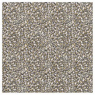 Rosa  Guld Leopard Skriv ut Tyg