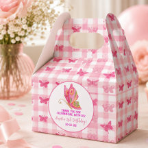 Rosa guld lila elegant fjäril flicka födelsedag
