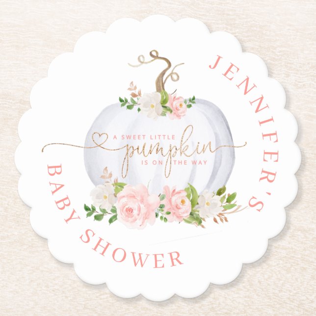  rosa guld Little pumpkin Underlägg Papper (Framsida)