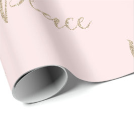  Rosa Guld Luxe Glitter fred       Presentpapper