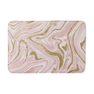 Rosa Guld Marble #1 Badrumsmatta