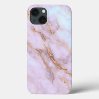 Rosa & Guld Marble iphone case - Luxe Glam Series